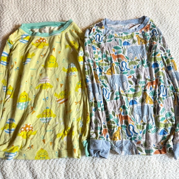 LITTLE SLEEPIES 5/6 LOT Long Sleeve Pajama Tops and Bottoms - Picture 2 of 6